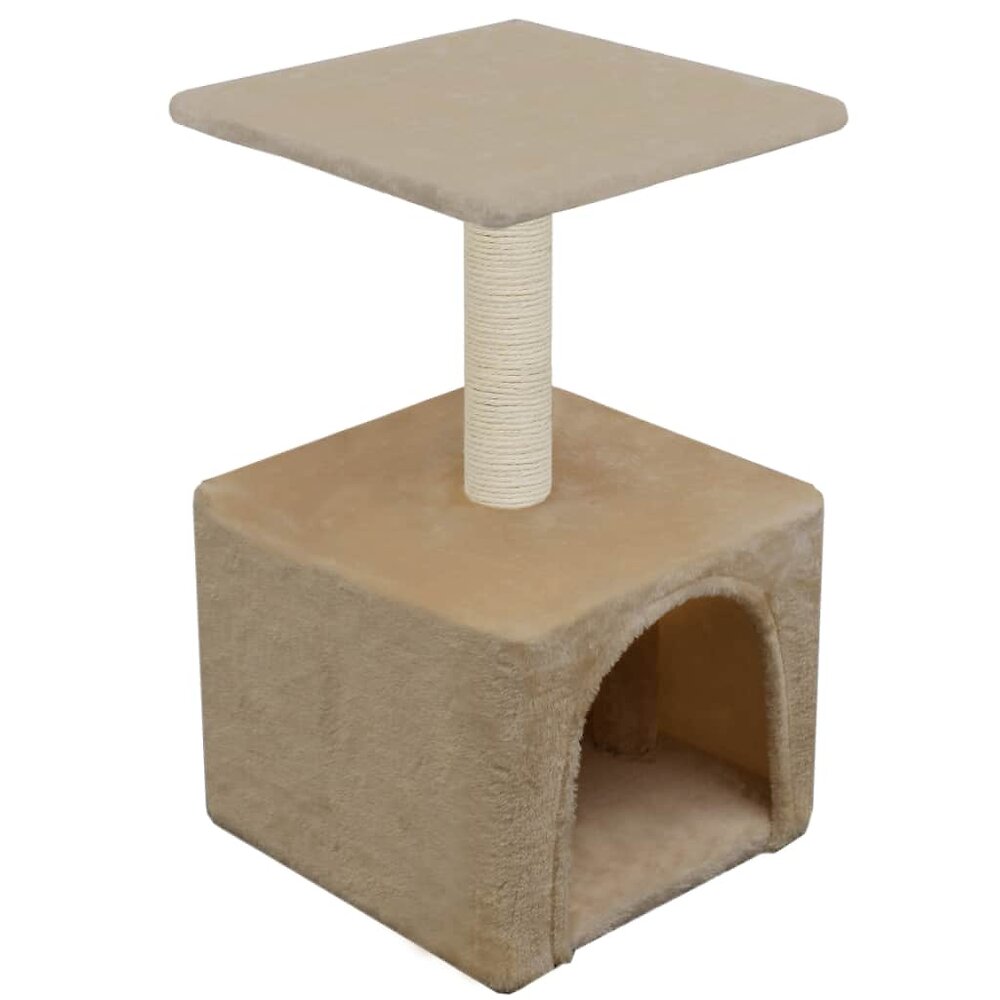 VIDAXL - Arbre à chat avec griffoirs en sisal 55 cm Beige - Accessoires pour chats - Meubles pour chats - Beige - Beige - large