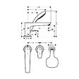 HANSGROHE - Hansgrohe Talis E Set de finition mitigeur 3 trous pour montage sur bord de baignoire (71731000) - vignette