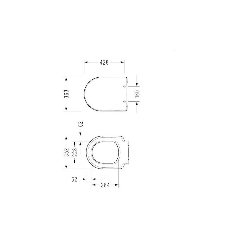 GROHE - Pack WC Rapid SL autoportant + WC Serel SM10 + Plaque blanche (ProjectSM10-4) - large