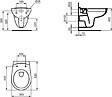 ALCA - Pack WC Bâti-support autoportant + WC Porcher sans bride + Abattant Astor + Plaque blanche (AlcaPorcher-M270) - vignette