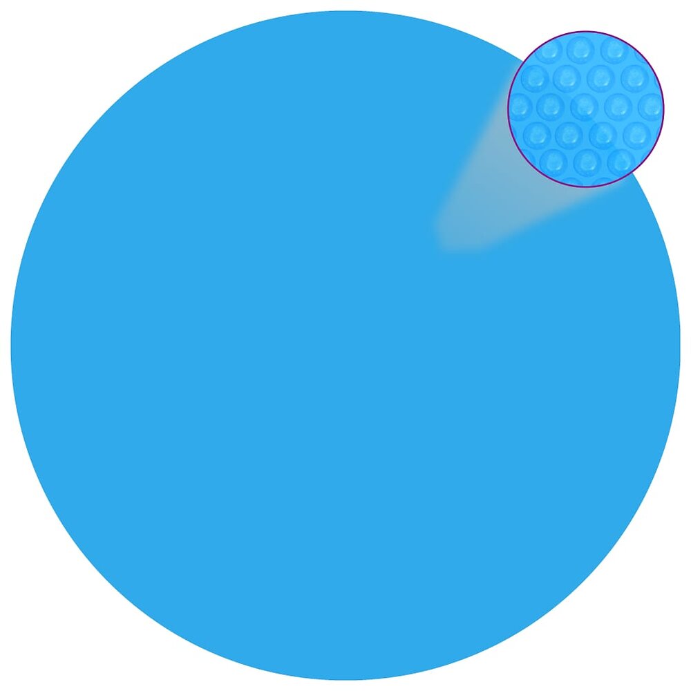 VIDAXL - vidaXL Film solaire de piscine ronde PE 300 cm Bleu - large