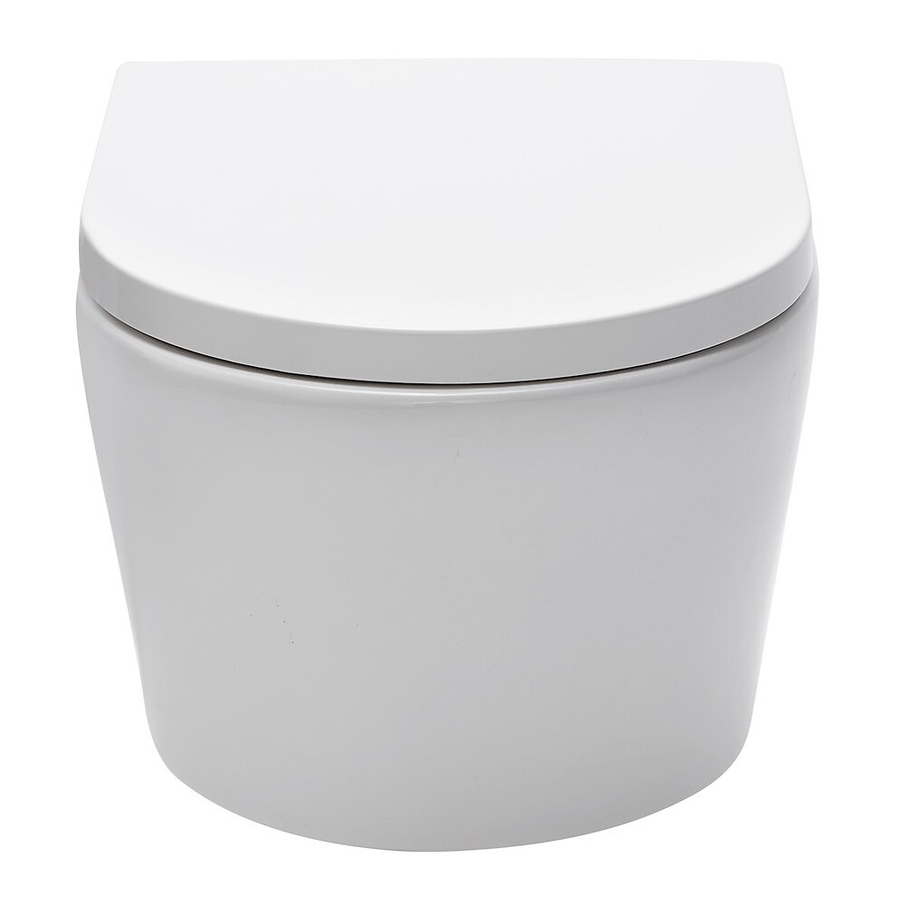 GEBERIT - pack bâti-support UP100 + plaque Delta50 blanche + cuvette suspendue sans bride et fixations invisibles (SATrimlessGeb1) - large