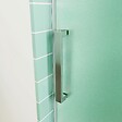 AICA SANITAIRE - AICA porte de douche coulissante 140x195cm verre sablé installer à droite, porte de douche en 8mm verre anticalcaire - vignette