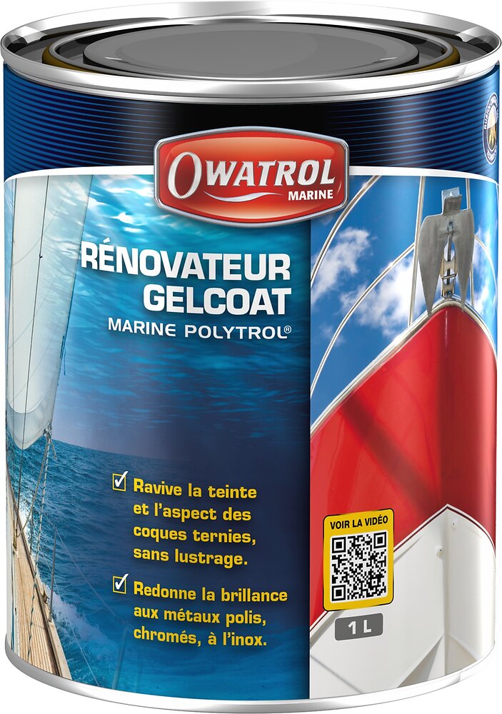 OWATROL - Elimine la rouille sur l'inox, ravive les gelcoats Owatrol MARINE POLYTROL  1 litre - large