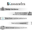 Kassandra - Paroi de douche accès en angle 1 porte pliante 90 cm + 1 porte coulissante 100 cm S300 - vignette