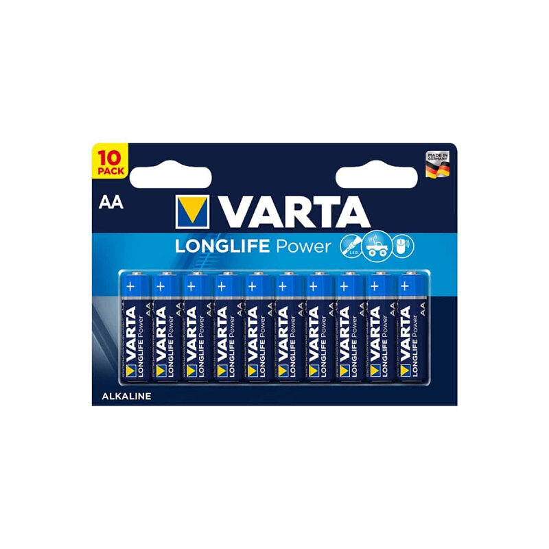 10 Piles LR6 AA VARTA Long Life | Bricorama