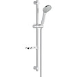 NOBILI - Nobili Set de douche avec douchette 3 jets + Barre de douche réglable max 66cm + Porte savon amovible, Chrome (AD140/61CR) - vignette