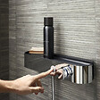 HANSGROHE - Hansgrohe ShowerTablet Select Mitigeur Thermostatique douche 400 avec tablette, Noir mat (24360670) - vignette