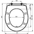 ALCA - Alca Abattant WC déclipsable en Duroplast avec traitement anti bactérien, Blanc (A601) - vignette