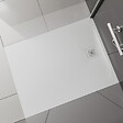 LAUFEN - Laufen Receveur de douche en gel coat Marbond, extra-plat, évacuation sur le côté court100x90, Blanc mat (H2109570000001) - vignette