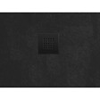 SWISS AQUA TECHNOLOGIES - Swiss Aqua Technologies B-Way Receveur de douche rectangulaire 120x90 avec siphon, en marbre coulé, Noir (SATALEK12090) - vignette