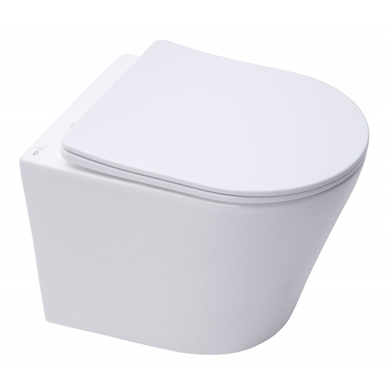 GEBERIT - Geberit Pack WC Bâti-support UP720 extra-plat + WC SAT Infinitio sans bride, fixations invisibles + Plaque chrome (SLIM-Infinitio-N) - large