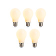 LUEDD - Lot de 5 ampoules LED E27 dimmables A60 mat 5W 380lm - vignette