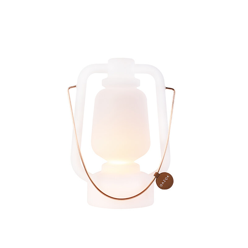 QAZQA - Lampe de table rechargeable 30 cm IP44 blanche - Storm Small - large
