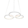 QAZQA - Lampe à suspension blanche avec LED 3-step dimmable 3-light - Rondas - vignette