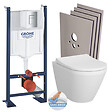 GROHE - Pack WC Bâti Autoportant Rapid SL + WC sans bride Integra avec fixations invisibles + Abattant softclose + Set habillage - vignette