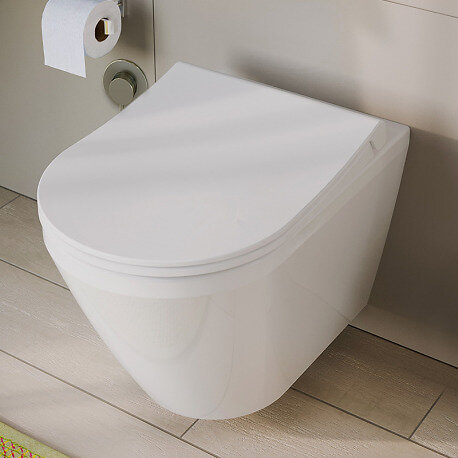GROHE - Pack WC Bâti Autoportant Rapid SL + WC sans bride Integra avec fixations invisibles + Abattant softclose + Set habillage - large