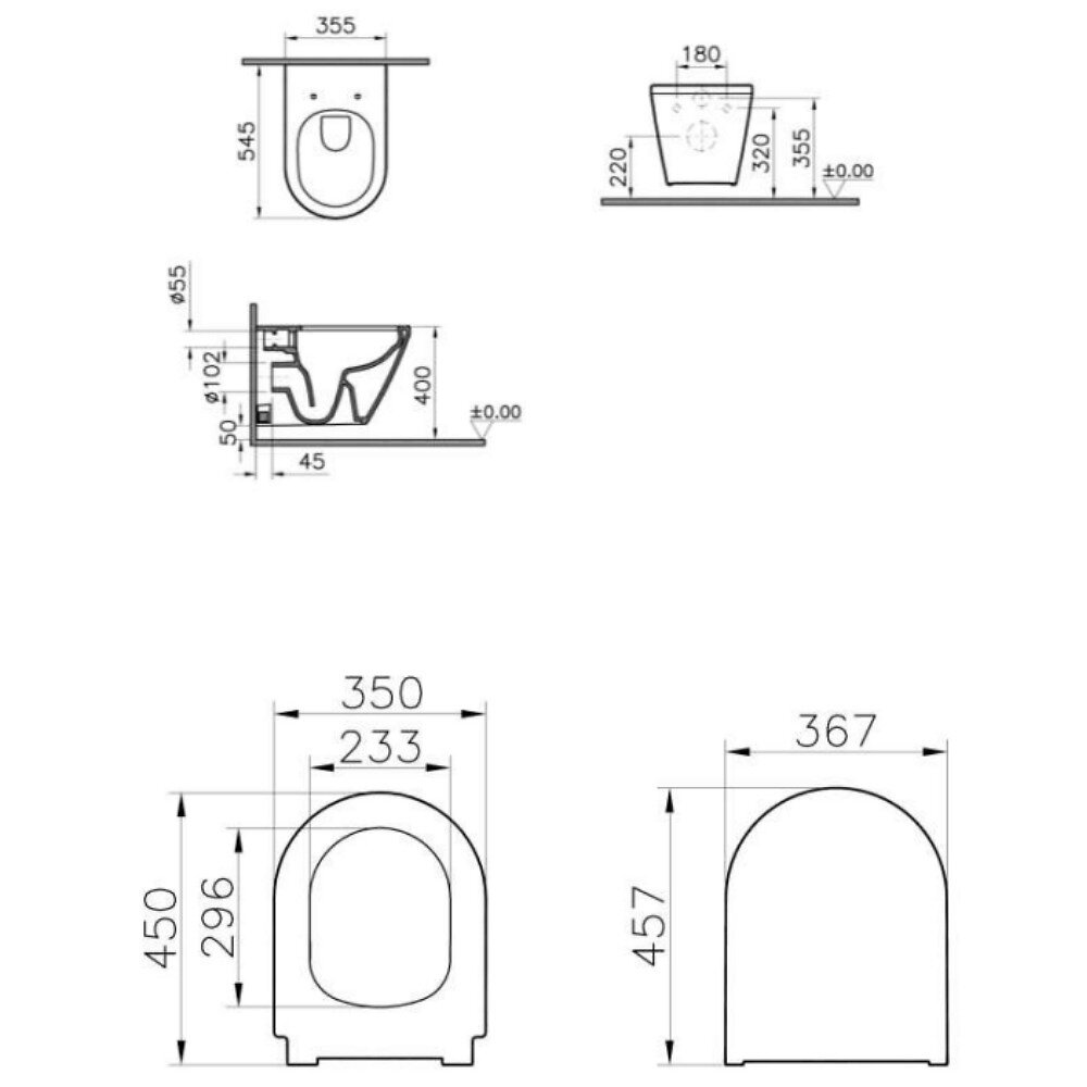 GROHE - Pack WC Bâti Autoportant Rapid SL + WC sans bride Integra avec fixations invisibles + Abattant softclose + Set habillage - large
