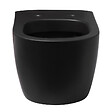 IDEVIT - Idevit Alfa - cuvette WC suspendue noir mat (AL010BL) - vignette