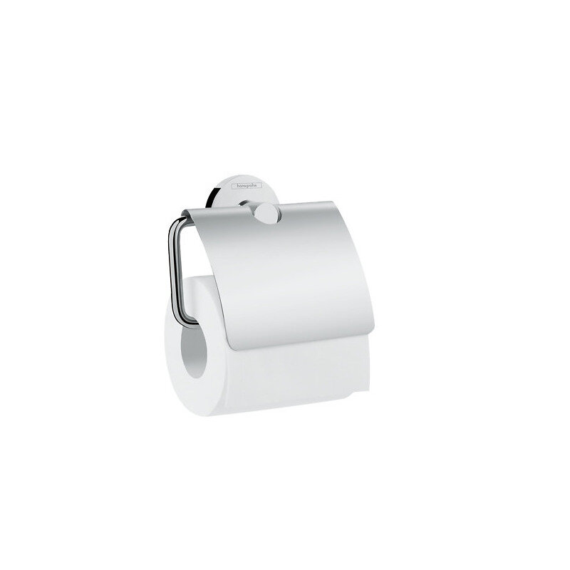 HANSGROHE - Hansgrohe Logis Universal Pack brosse WC + Porte-papier toilette, Chrome (41722000-DUOLOGIS) - large