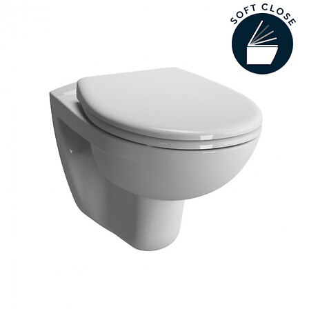VITRA - Vitra  Normus WC suspendu + Abattant avec frein de chute, Blanc (6855-003-6290) - vignette