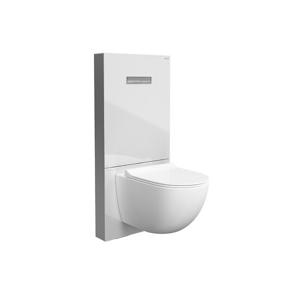 Geberit Pack WC Bâti-support + WC Vitra Sento fixations invisibles