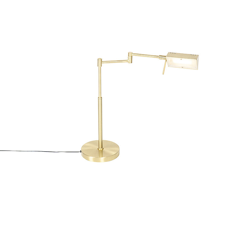 lampe de table design or avec led avec variateur tactile - notia