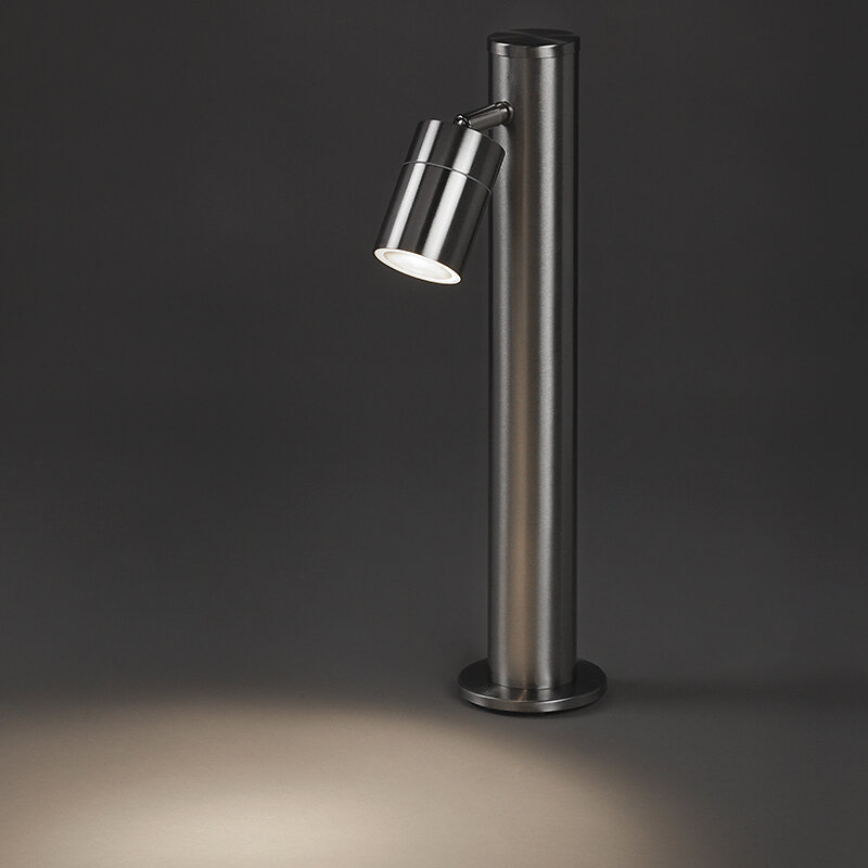 QAZQA - Lampe d'extérieur moderne acier 45 cm réglable - Solo - large