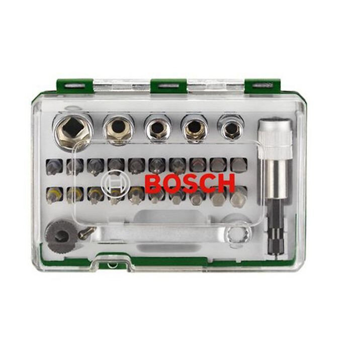 BOSCH - Set vissage mixte Bosch - Kit 27 pieces, Assortiment dEmbouts de Vissage avec Cliquet - large