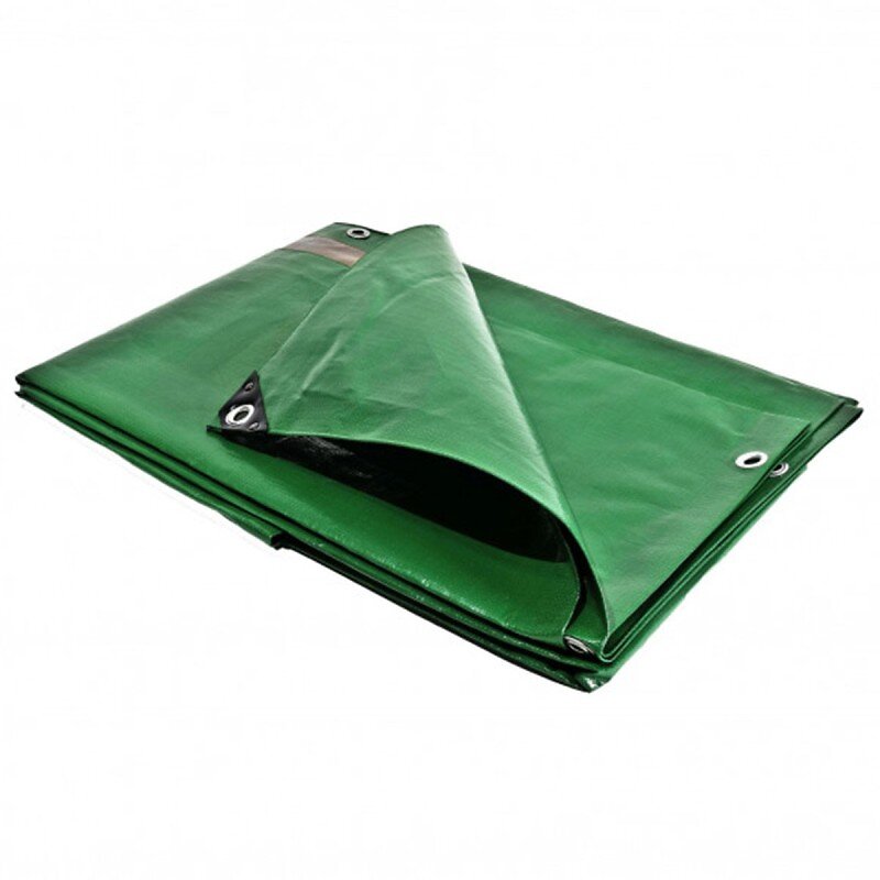 TECPLAST - Bâche plastique 3x5 m étanche traitée anti UV verte et marron 250g/m² - bâche de protection en polyéthylène haute qualité - large