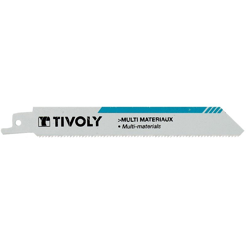 TIVOLY - Lame de scie sabre Multi Matériaux TIVOLY HSS L200mm coupe tubes, plaques jusqu'à 15cm épaisseur - Haute Qualité - large