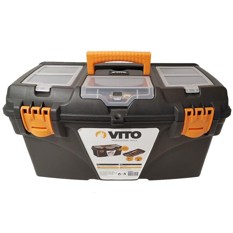 VITO - Boite à outils 21" 535 x 291 x 280 mm la boite a outils multi-rangement haute résistance - large