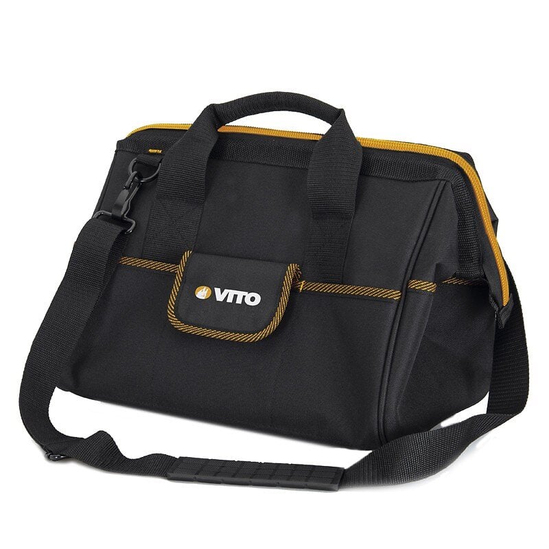 VITO - Sac à outils VITO nylon renforcé Ouverture complète 18 poches 360 x 280 x 250 mm - large