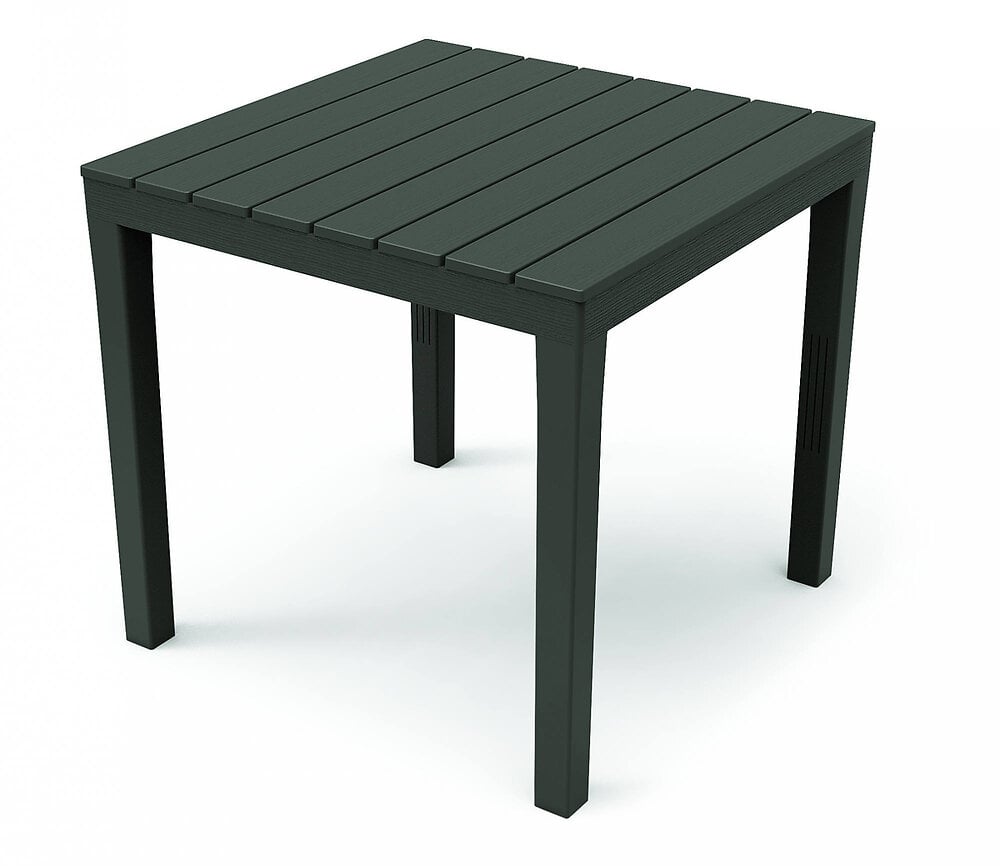 table d'extérieur vicenza, table de jardin carrée, table fixe intérieure et extérieure, 100% made in italy, 100% made in italy, 78x78h72 cm, anthracite