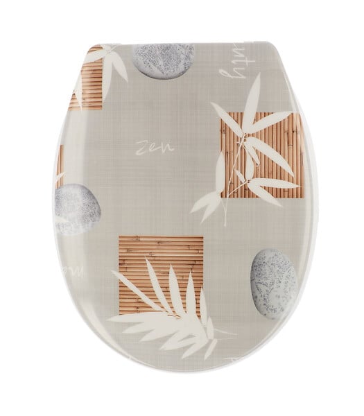 Abattant WC en Thermodur déco Spirituality avec Kit de fixation