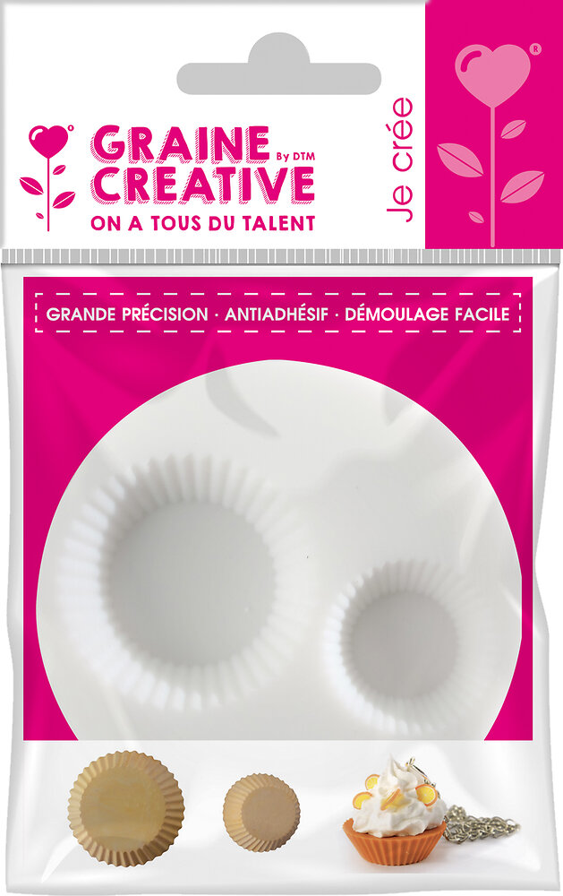 GRAINECREA Moule en silicone (mini) cupcake - graine cr&eacute;ative