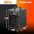 WARM TECH - Chauffage d'atelier 2000W avec thermostat - Warm Tech - vignette