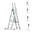 HOSTROM StablePro 7-Stufen-Aluleiter – Maximale Höhe 2,95 M, Trägt 150 Kg, Rutschfeste Füße, 5 Jahre Garantie
