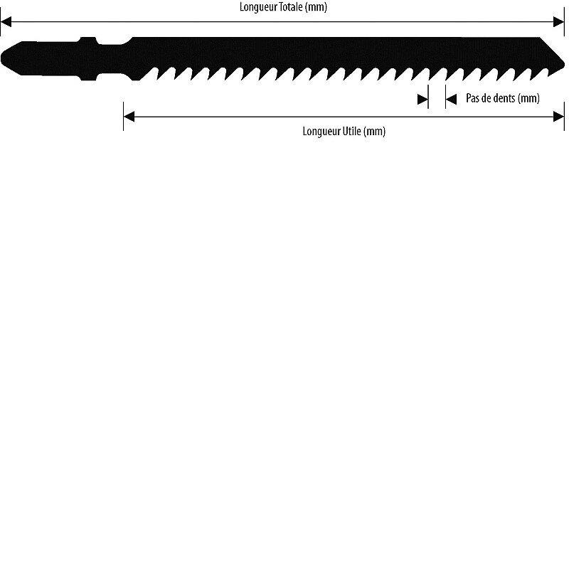 Lot De 3 Lames De Scie Bi-métal 835 X 13 X 0,5 Mm Avec 14-18 Dents Par
