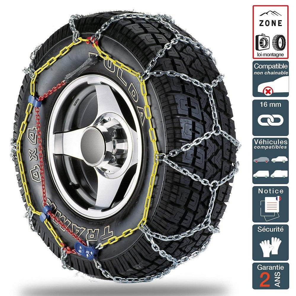Chaine neige vehicule non chainable POLAIRE GRIP 245/55R19 265