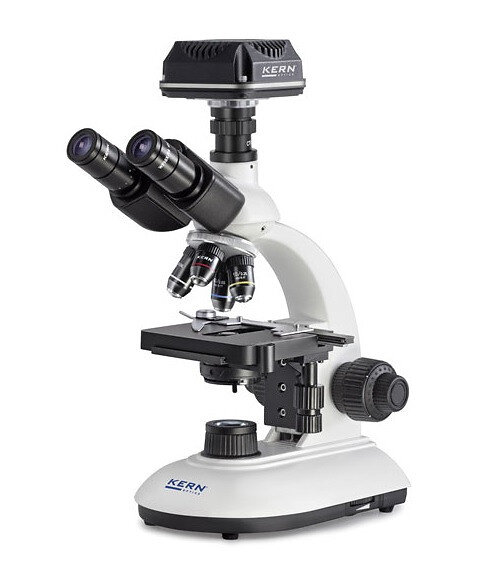 KERN SOHN Kern - Set de microscope num&eacute;rique OBE-S, trinoculaire 4x/10x/40x avec cam&eacute;ra ODC 825 et USB 2.0 - OBE 104C825  