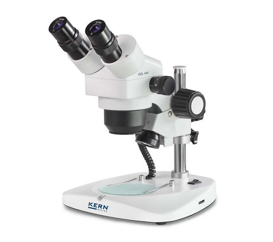 KERN SOHN - Microscope stéréo à zoom OZL-44, binoculaire WF 10x/Ø 20.0 mm Zoom 0,75x – 3,6x OZL 445 Kern sohn - large