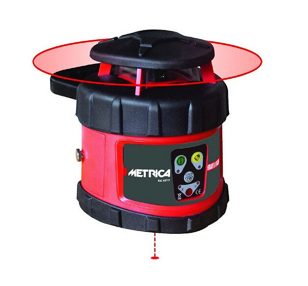 Metrica 60722 Niveau automatique laser rotatif Vert 135 x 135 x 170 mm 