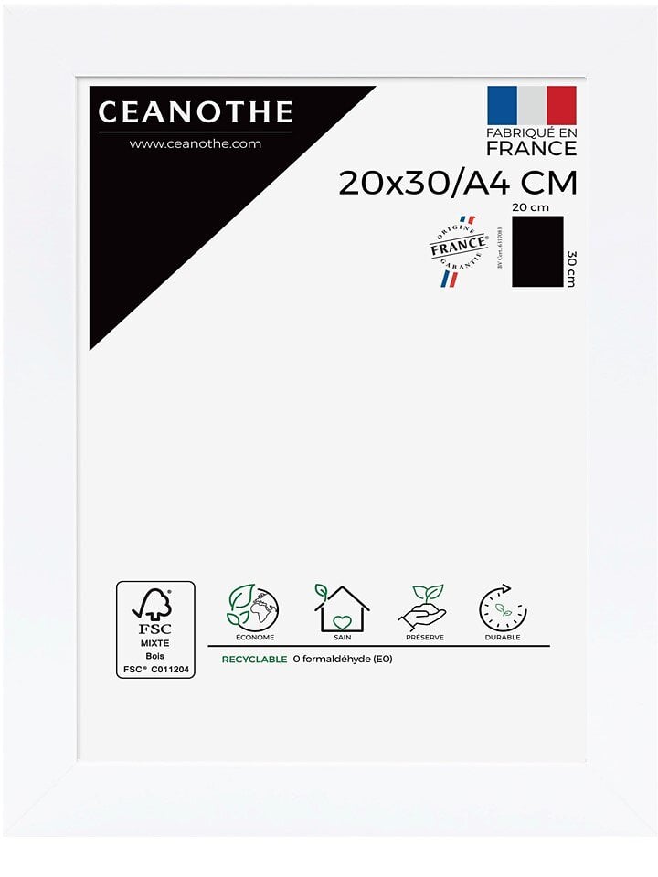 CEANOTHE - Cadre 20X30/A4 Eternel blanc - large
