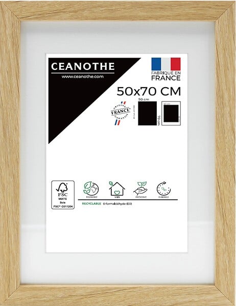 Cadre Decoration Murale Grupo Erik - Cadre 40 X 50 Cm Noir En Bois MDF | Cadre Affiche, Cadre Pour Poster Cadre Colle Pour Puzzle