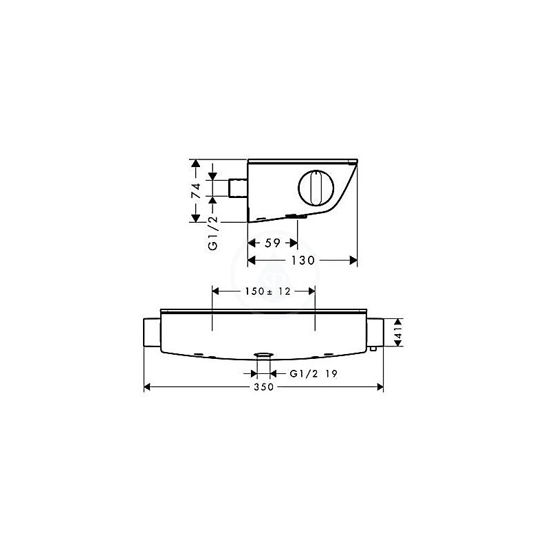 Hansgrohe Ecostat Select Mitigeur Thermostatique Douche Bricomarch