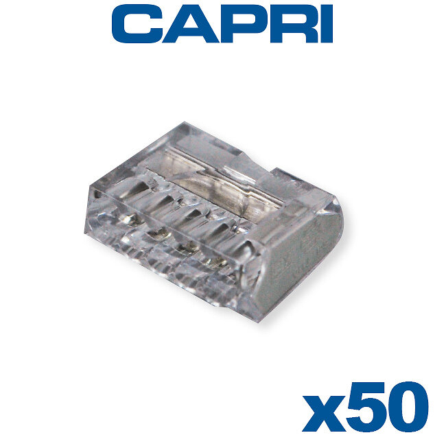 CAPRI - Bornes automatiques 5 entrées Gris Boite de 50 pièces-CAPRI - large