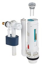 Chasse d'eau wc complète mécanisme wc double chasse MW2 & robinet flotteur  à alimentation latérale