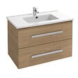 JACOB DELAFON - Meuble simple vasque Ola Up pour salle de bain, 2 tiroirs, chene, 78,5 - vignette