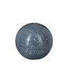 ATMOSPHERA - Bougie Boule Rustique Gris D 10 cm - vignette